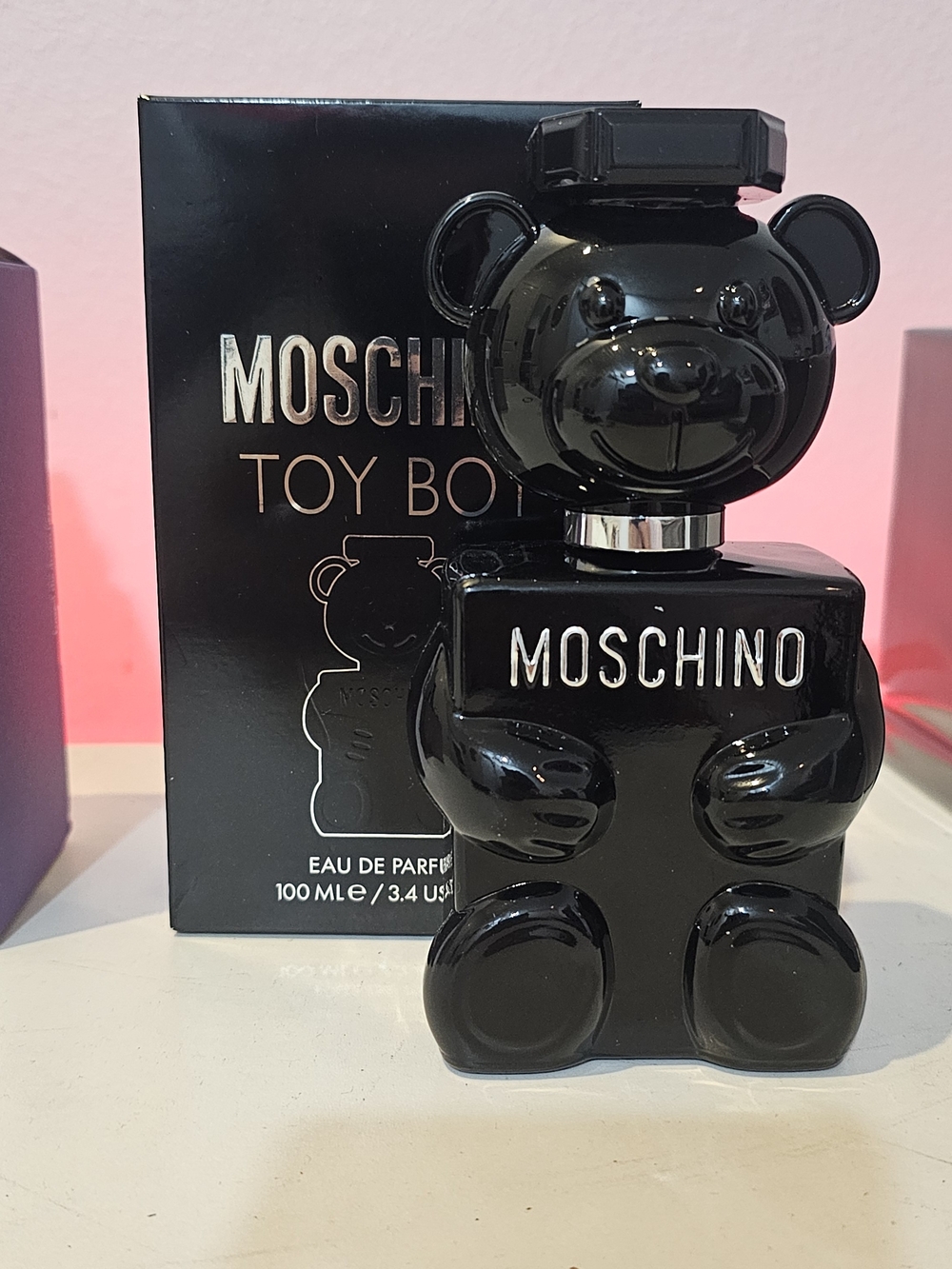 Moschino Black Gloss Bear Perfume Bottle Toy
